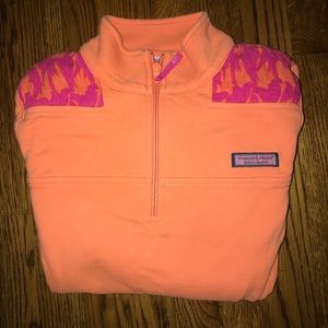Vineyard Vines Orange and Pink Women’s Shep Shirt